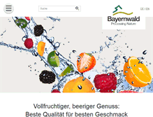 Tablet Screenshot of bayernwald.com